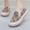 Весна Осень Высокие на платформе Дышащие парусиновые туфли для женщин Удобные Повседневные Тренды 2025 Низкая цена Слипоны Женская обувь