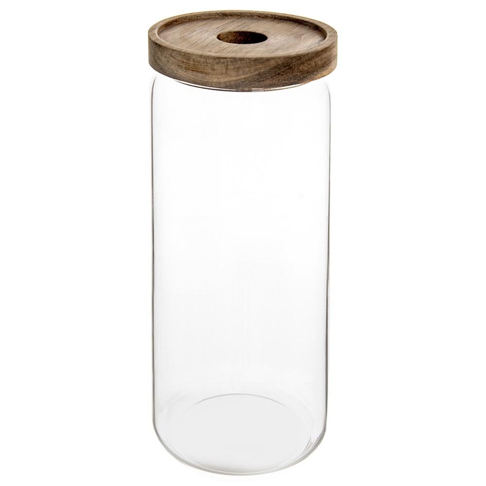 Glass container for loose products with lid and seal 1.6 l