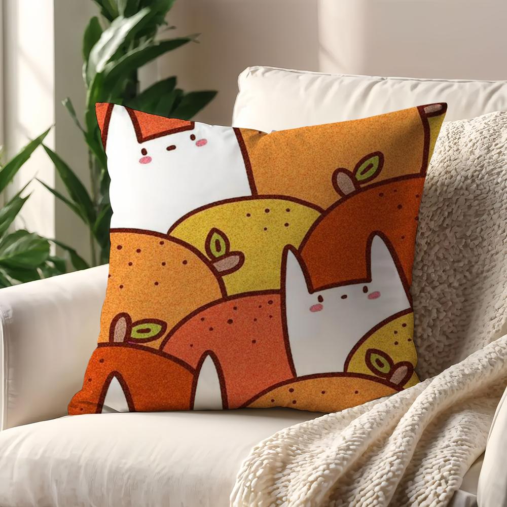Cartoon Cute Fruit cushion cover For Pillow Printing Sofa Decoration Home Car Room Coffee Shop Office Nordic Simplicity