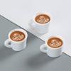 40Pcs Mini Resin Coffee Cups Statues Vivid Appearance Micro Landscape Ornament DIY Crafts Lightweight Dollhouse Decor