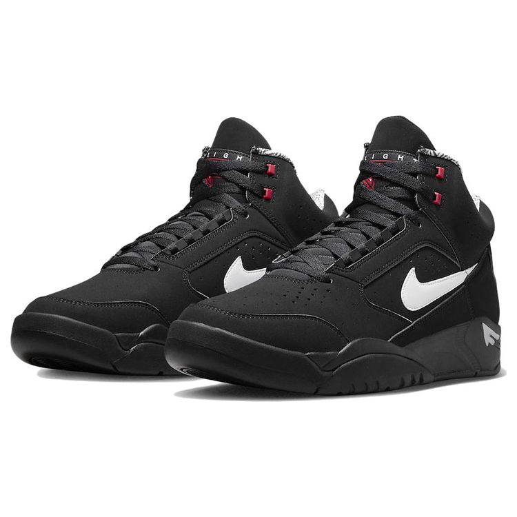 Nike Air Flight Lite Mid черные белые мужские кроссовки Varsity-Red DQ7687-003