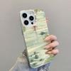 Аниме Небо Пейзаж Арт Картина Лазерный Чехол Для Телефона Для iPhone 12 13 Mini Pro Max 11 14 16 15 Pro Max Plus Ударопрочный Чехол Fundas