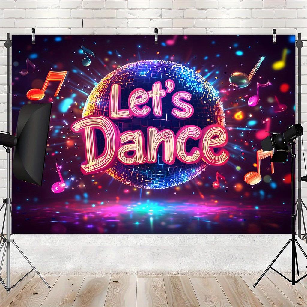 1. A Let'S Dance background banner, suitable for photo wall decoration, suitable for living room and bedroom.
