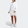 Adidas Collaboration Hooded Long-Sleeve Dress With Logo Print Women Dress White HY4270