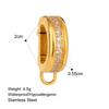 2025 New Fashion Jewelry  DIY Pendant Charm Personalized 18K Gold Plated Waterproof Stainless Bikini Button Charms