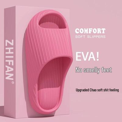 Женские шлепанцы из ЭВА с защитой от запаха, нескользящей толстой подошвой – Прохладные, тихие и удобные для использования в ванной комнате
