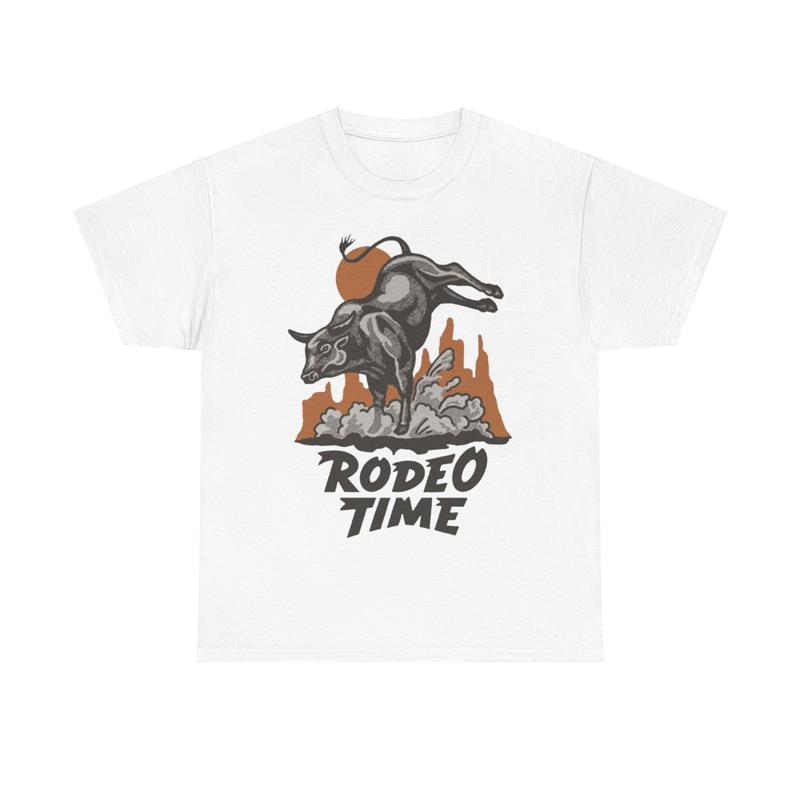 Rodeo Cowboy T Shirt Vintage Budweiser Country Retro Graphic Heavy Cotton