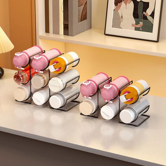 Складная стойка для хранения бутылок с водой, кухонный шкаф, столешница, большая емкость, держатель для кружек, дорожных кружек