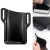Men's Leather Phone Holster for Belt Outdoor Casual Running Sports Vertical Cell Phone Holder Pouch
