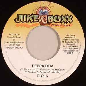 7-дюймовая пластинка T.O.K. - Пеппа Дем НОУН Джукбокс Проду 2008 Ямайка Регги, Ска и Даб Б/у