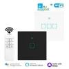 Умный WiFi сенсорный выключатель Micro-Link с голосовым управлением для функций таймера, совместимый с Google Assistant и Alexa