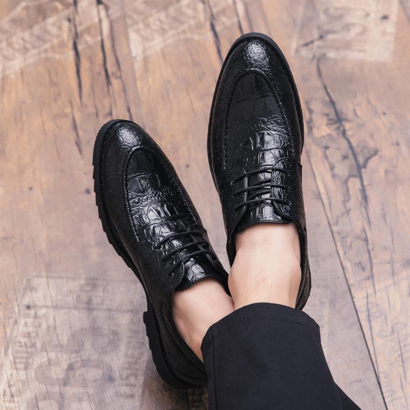 Брендовые мужские деловые туфли из натуральной кожи, официальная обувь, модные туфли с узором из крокодиловой кожи, роскошные мужские оксфорды, свадебные туфли на шнуровке k3