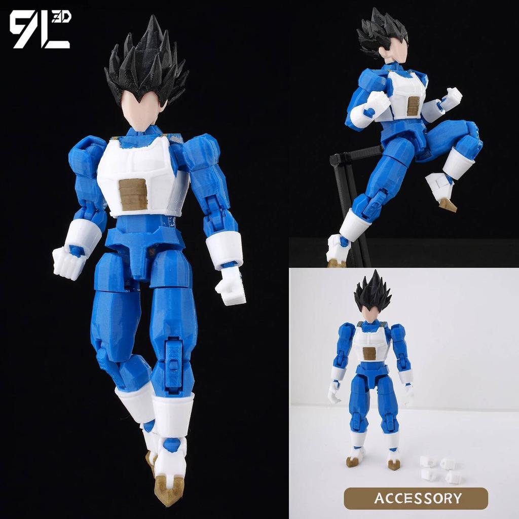 9L3D Многосуставная шарнирная Lucky13 Dummy13 Dragon Ball Goku Beerus Фигурка Действия Мальчики Vegeta Подарок Коллекционная Аниме Фигурка Игрушка