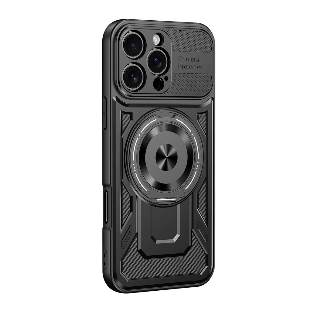 Подходит для чехла мобильного телефона iPhone16PROMAX, отличное ощущение для ногтей и кожи, вращающаяся подставка, магнитное притяжение, Apple 17 противоударный жесткий