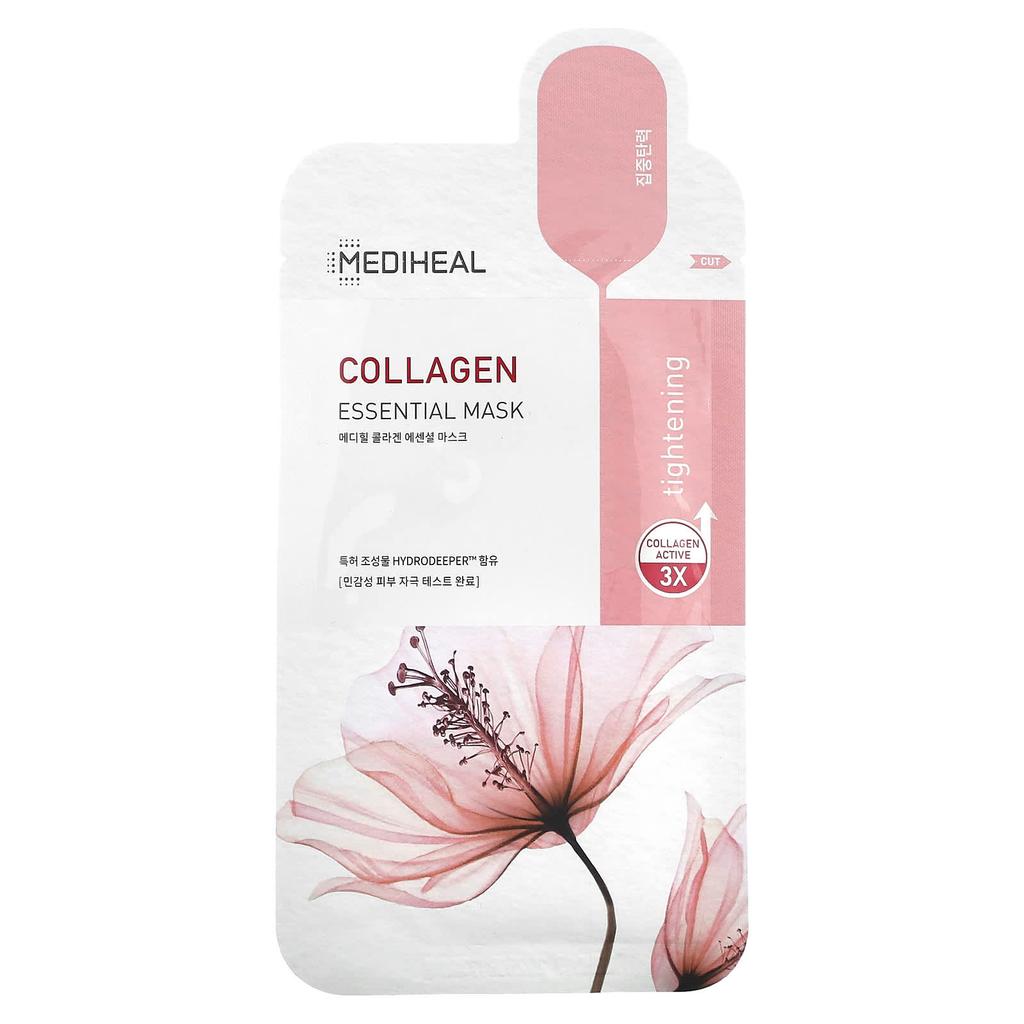 Mediheal Маска красоты с коллагеном Essential, 4 листа, 24 мл (0,81 жидких унций)