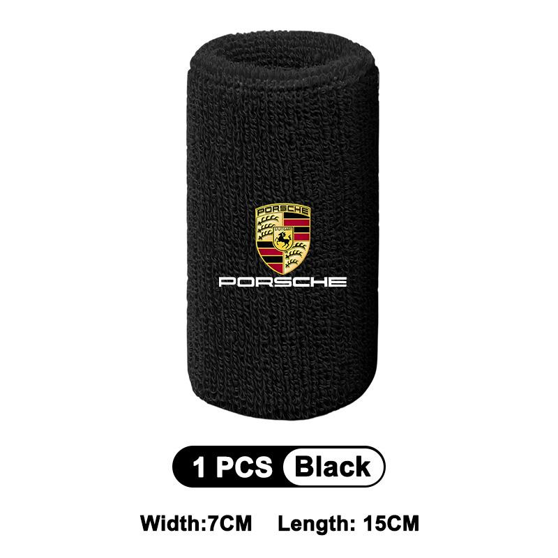 Браслет с логотипом автомобиля Спортивные браслеты на запястье Мужские Женские Впитывающий браслет для Porsche Panamera Cayenne Taycan 911 718 Macan