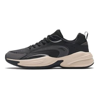 Ace Leather Non-Slip Wear Resistance Low-Top Dad Shoes Men Sneakers Black Grey 912338802-4