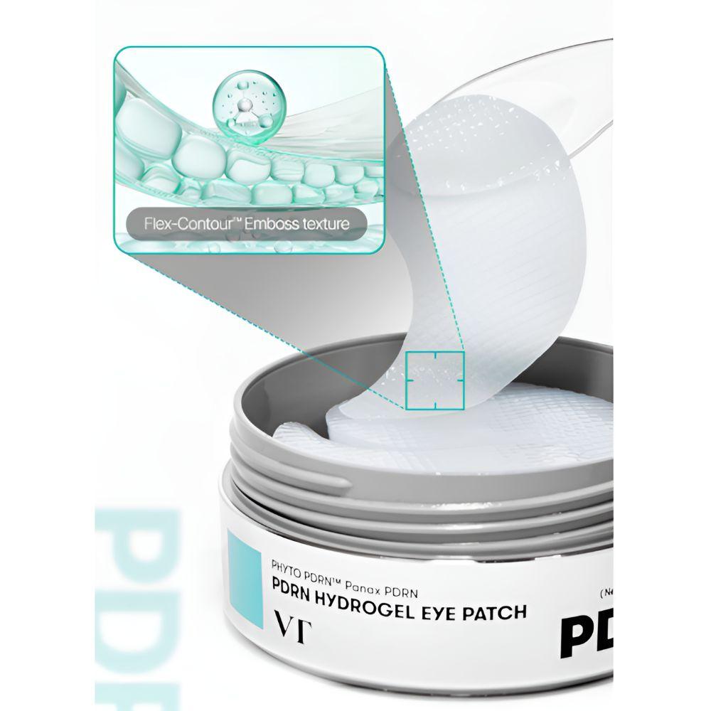 VT COSMETICS Гидрогелевая патч-маска для глаз с PDRN, восстанавливающая и подтягивающая уход, 60 шт., 72 г