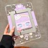 Cartoon Purple Hair Girl IPad Air 4 5 6 Mini 7 Pro 11 13 Case With Stand Shockproof Acrylic Cover No Pencil Slot