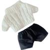 YUYAKESHI Doll Cotton Doll Clothes 20CM Doll Clothes Change Twist Sweater Cool Plush Doll Sweater Doll Set Shorts (Set C)