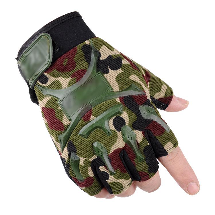 Men's Autumn Tactical Half-Finger Gloves for Outdoor Sports, Cycling, and Fitness
