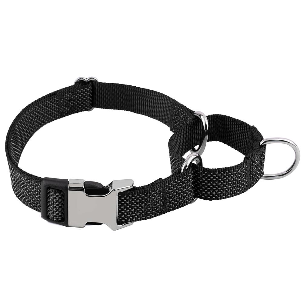 Светоотражающий нейлоновый ошейник для собак с ручкой, регулируемые ошейники для собак, ошейник для дрессировки домашних животных, ошейник для прогулок для маленьких, средних и больших собак, мопсов