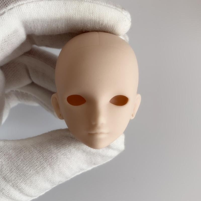 Аксессуары для кук на шаровых шарнирах 1/6 Голова для 30см BJD кук Белая кожа Без глаз Кукла-младенец Игрушки для самостоятельной сборки для девочек Игрушки для макияжа