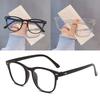 Glasses Ultralight Retro Transparent Frame Plain Men Women Anti Blue Light Glasses Party Decorate Eyeglasses Fake Glasses