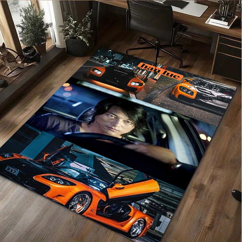 Tokyo Drift: Fast Furious Carpet Office Decorative Carpet For Living Room Bedroom Door Mat Floor Rug Computer Chair Area Rug