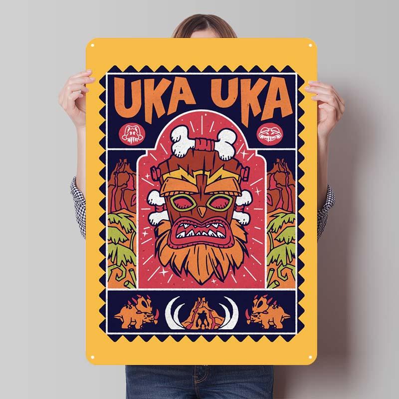 Постеры Crash Bandicoot Классическая игра Металлические таблички Настенное искусство Мурал На заказ Жестяные таблички для геймеров Украшение игровой комнаты Ретро