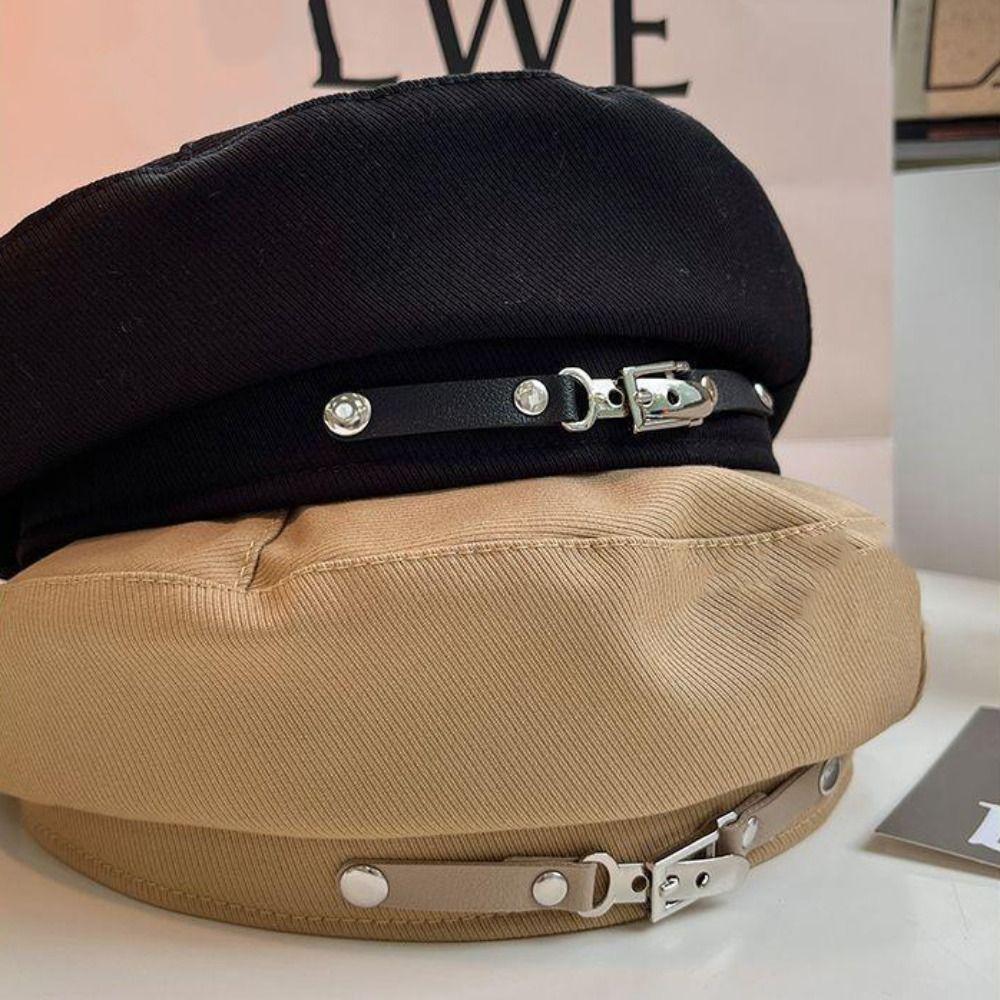 Металлическая цепочка плиссированная шляпа-берет солнцезащитная плиссированная восьмиугольная кепка шляпа художника облаков на открытом воздухе