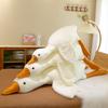Big White Goose Throw Pillow Plush Toy Bed Girl Sleeping Pinch Legs Lazy Rag Doll Birthday Gift Doll