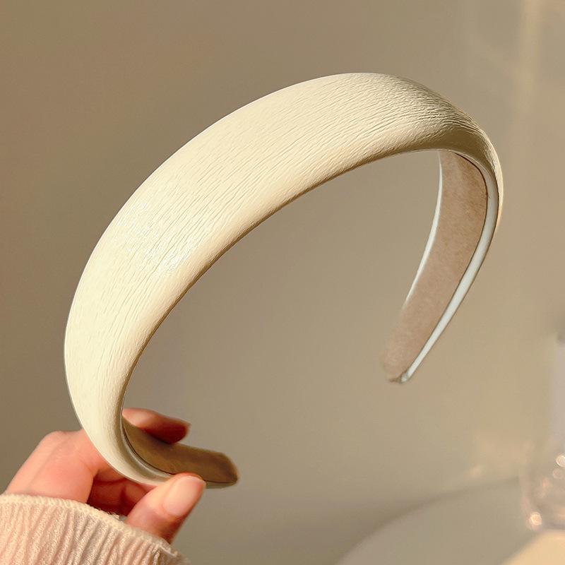 Повязка на голову вафельная конфетного цвета: Высокая тулья, Улучшенная губка для умывания лица, Широкий обруч для волос для ранней весны.