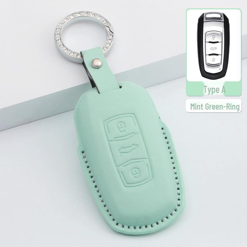 Чехол для ключа Geely Emgrand для Xingrui, Xingyue L, Binrui Cool, Boyue, Binyue и GS - кожаный чехол для мужчин и женщин