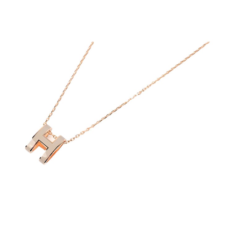 Hermes POP H Ожерелья Женские Молочный Чай Светлый Янтарный H147991FO55