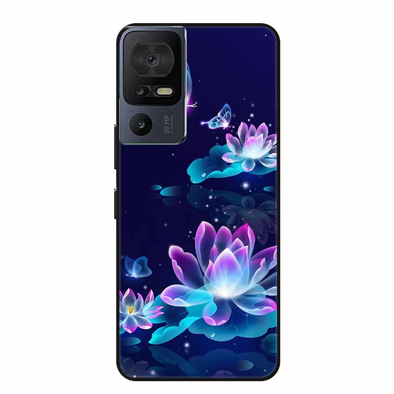 Чехол для телефона TCL 40 SE 40SE Coque Черный Силиконовый Мягкий Задний Чехол-Крышка Для TCL 40 SE Чехол Funda Для TCL40SE Capa 6.75" Оболочка