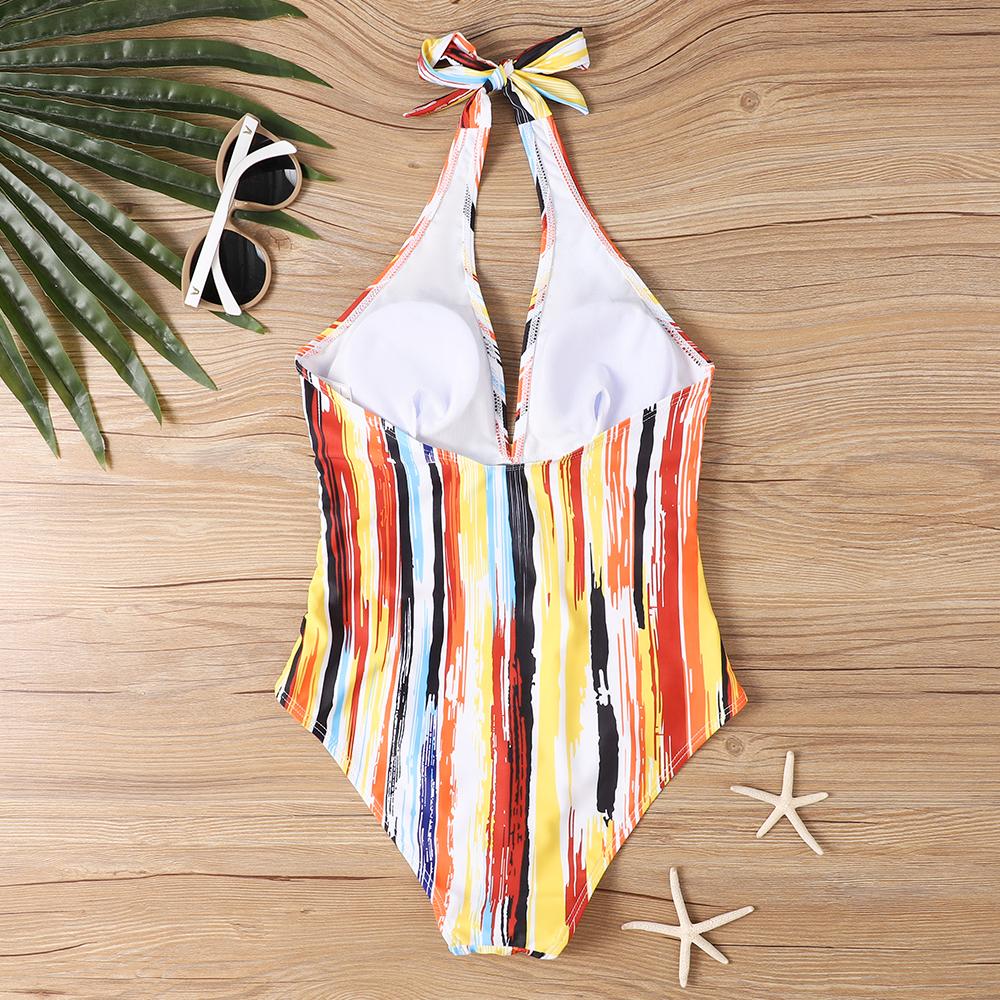 Купальники с принтом One Piece Body Closed Women Plus Size Купальники Push Up Купальный костюм