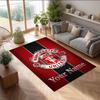 Manchester United Printed Crystal Velvet Rug Non‑Slip Crystal Velvet Carpet For Sofa Bedroom Indoor Home Decoration