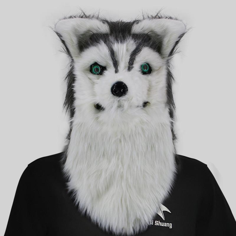 Уморительные маски голов животных с открывающимся ртом, изображающие гориллу, тигра, волка, для праздничных мероприятий