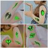 New Dark Series Luminous Tattoo Stickers Waterproof Party Party Gift Funny Face Stickers