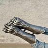 Etched Steel Nazgul Gauntlets Gothic Medieval Costume Gloves