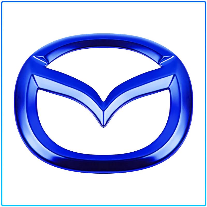 Для Mazda 6 3 CX5 5 2 323 CX7 Demio Atenza Axela MX30 CX30 CX3 CX9 RX8 RX7 ABS Наклейка на центр рулевого колеса автомобиля Аксессуары