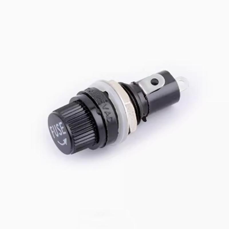 5pcs 5*20mm Fuse Holder 5x20mm Black Insurance Tube Socket Fuse Holder For 5*20mm Insurance Panel Fuse Holders1