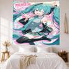 Hatsune Miku Style Wall Decor Tapestry Art For Pet Memorial Birthdaywedding Party Backdrop Family Gift