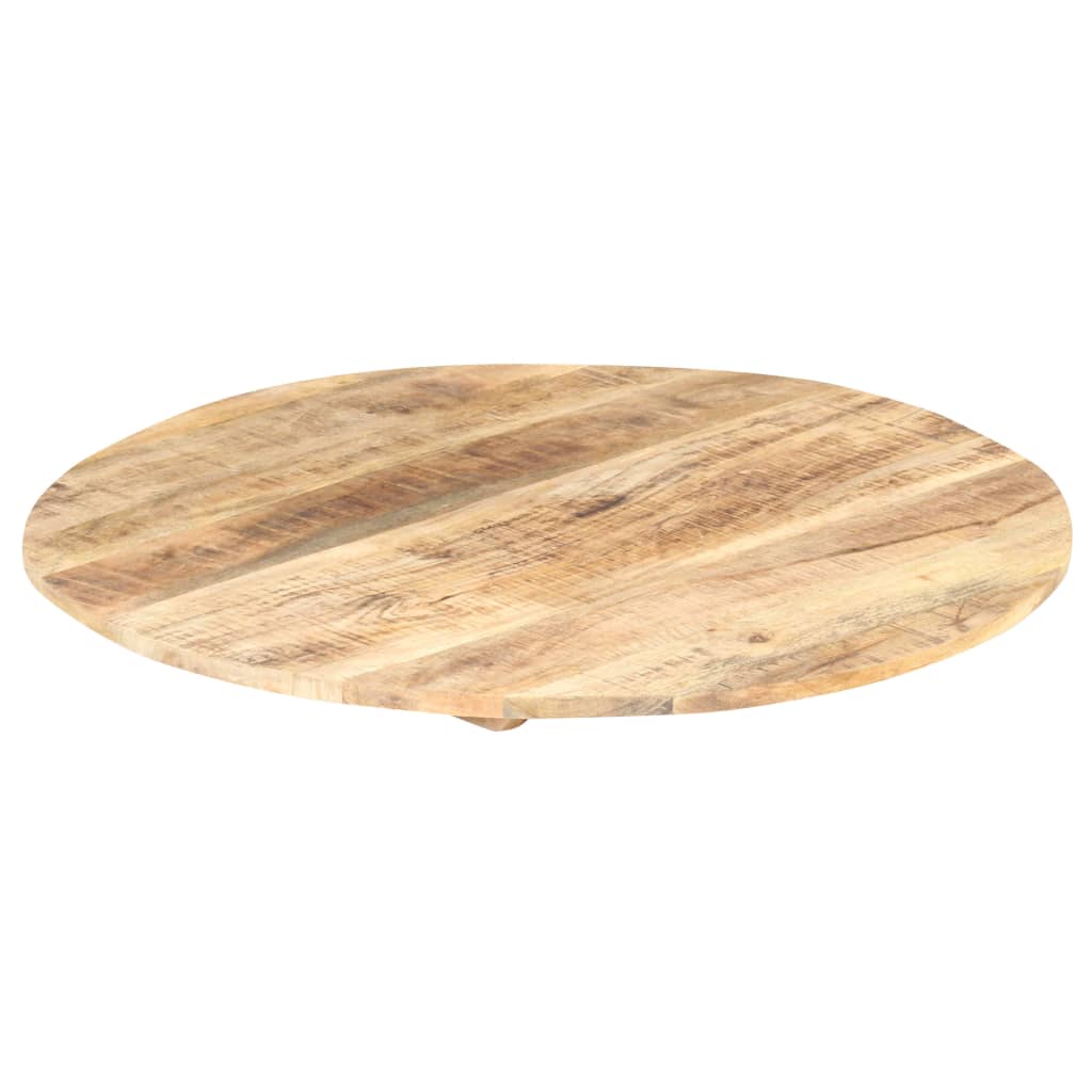 Solid Mango Wood Table Top Round 15 16 mm 80 cm