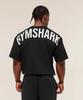 Мужская футболка Gymshark Power с коротким рукавом, свободного кроя, эластичная, из хлопка