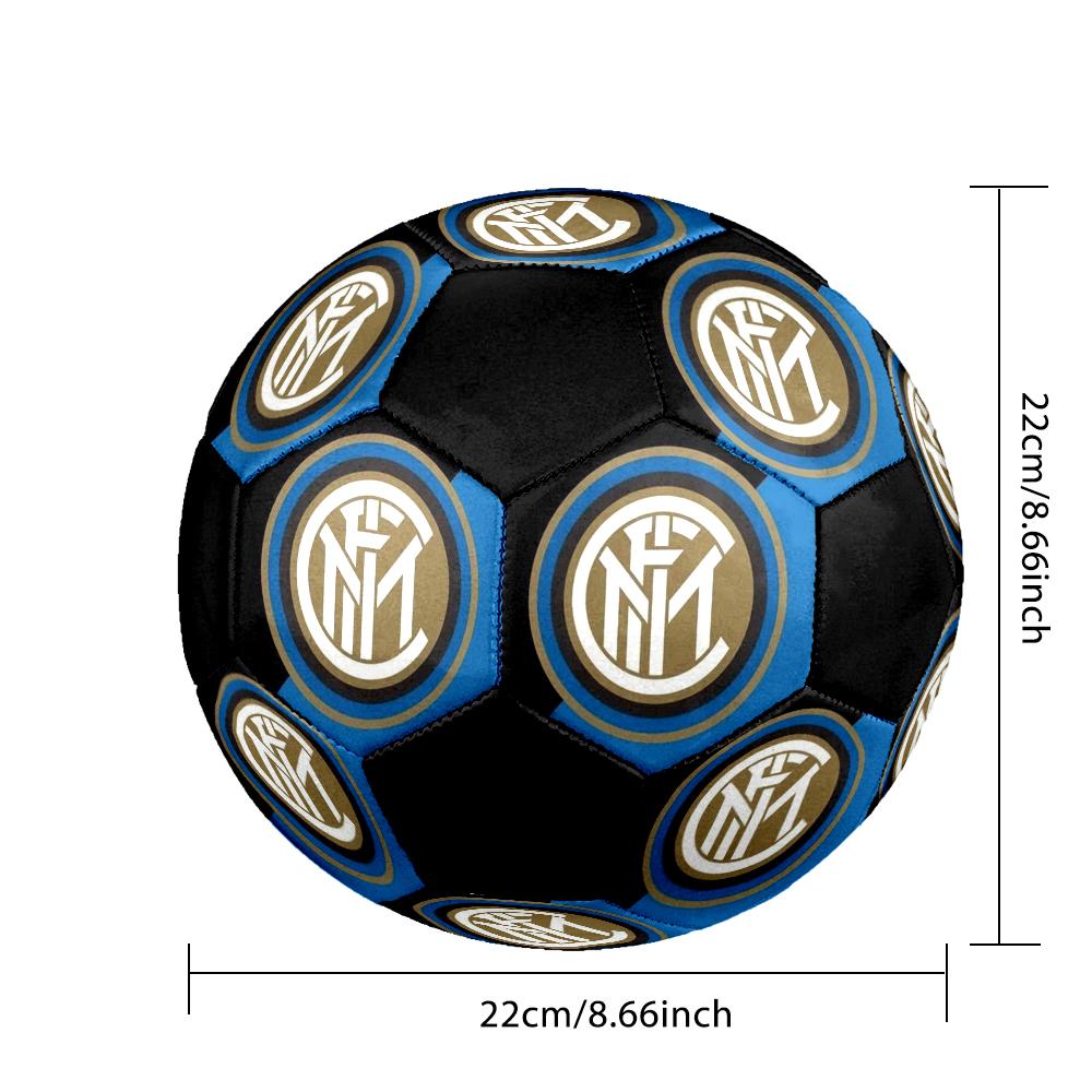 Футбольный мяч для зала Inter Milan, разноцветный, машинная строчка, ПВХ, размер 5, готов для командных тренировок и соревнований, прочный, высокоэластичный, классный спортивный подарок
