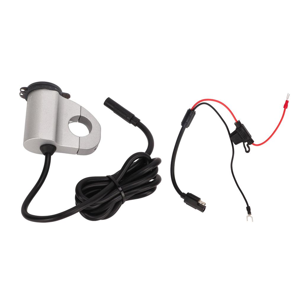 Motorcycle USB Charger Waterproof 12V Power Adapter Digital Display Voltage with Switch