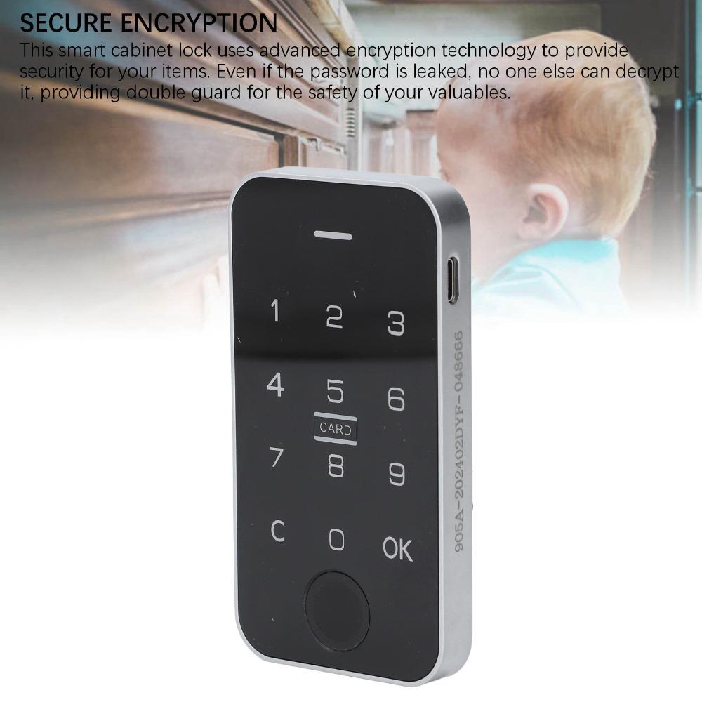 Bluetooth Electronic Cabinet Lock Touchscreen Fingerprint Cabinet Lock Nightstand