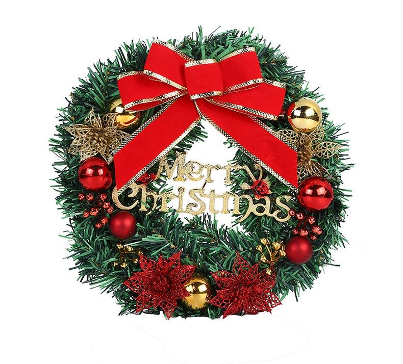 Handmade Pvc Wreath For Christmas Tree Decoration Festive Door Hanging And Window Prop
